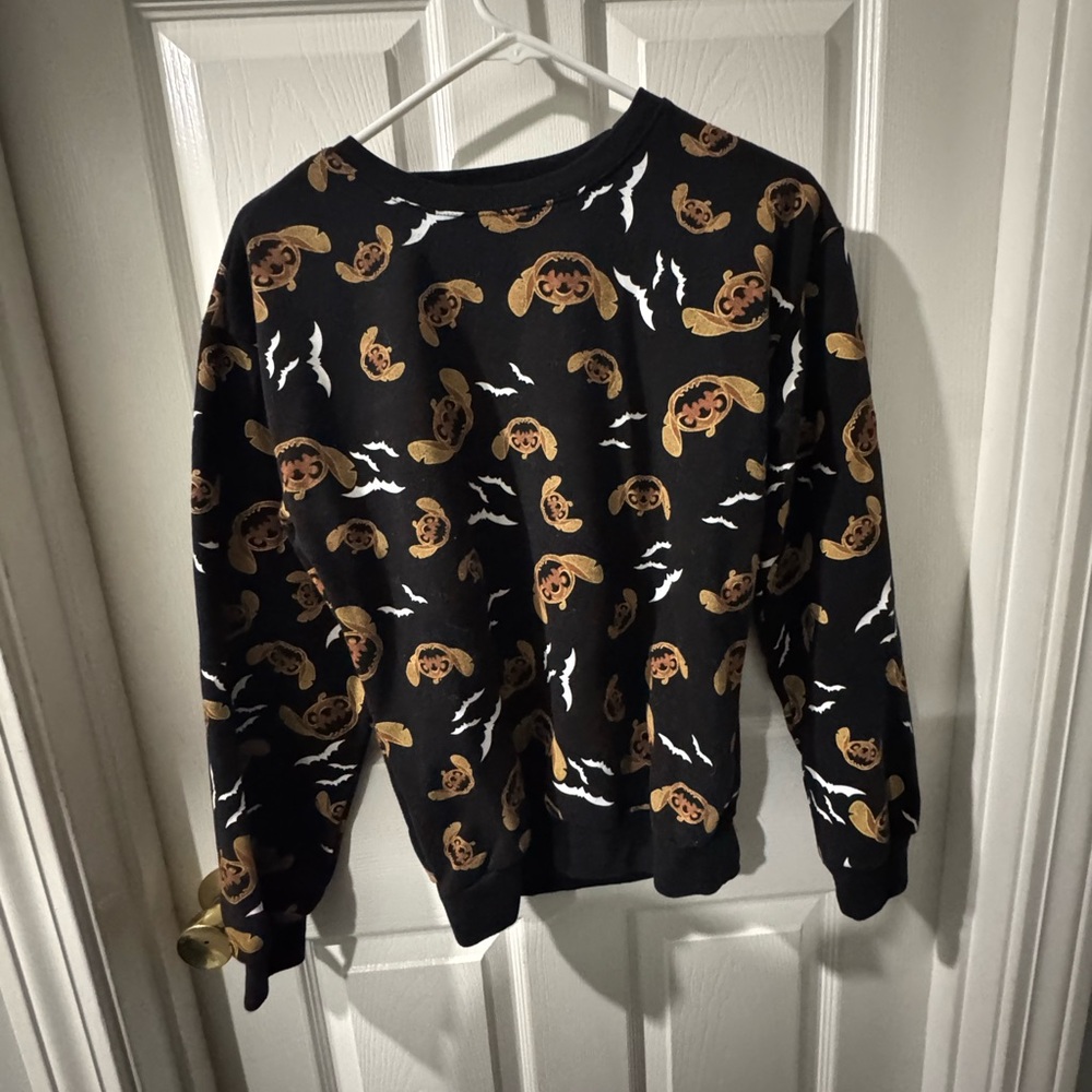 Disney Black and Brown Character Crewneck Sweater
